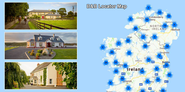 B&B Ireland Locator Map