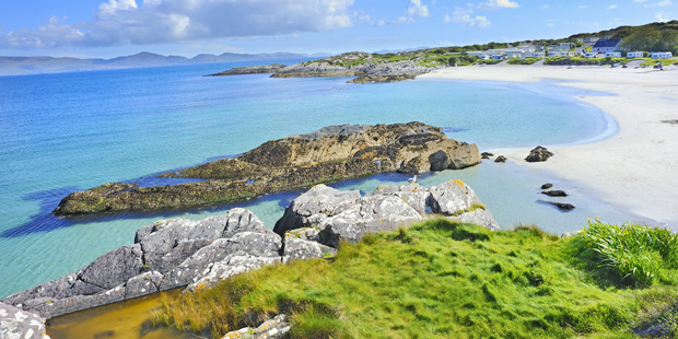 Golden beach on the Ring of Kerry