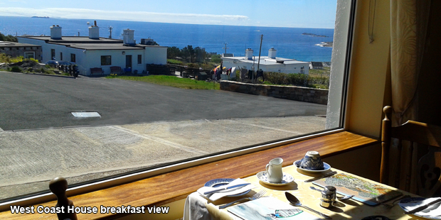 Breakfast view from West Coast House Bed & Breakfast, Achill Island