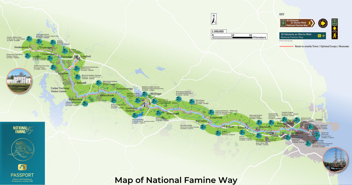 National Famine Way Map and Passport