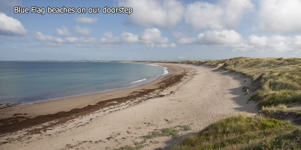 Blue Flag beaches on the doorstep of Hook Lodge accommodation