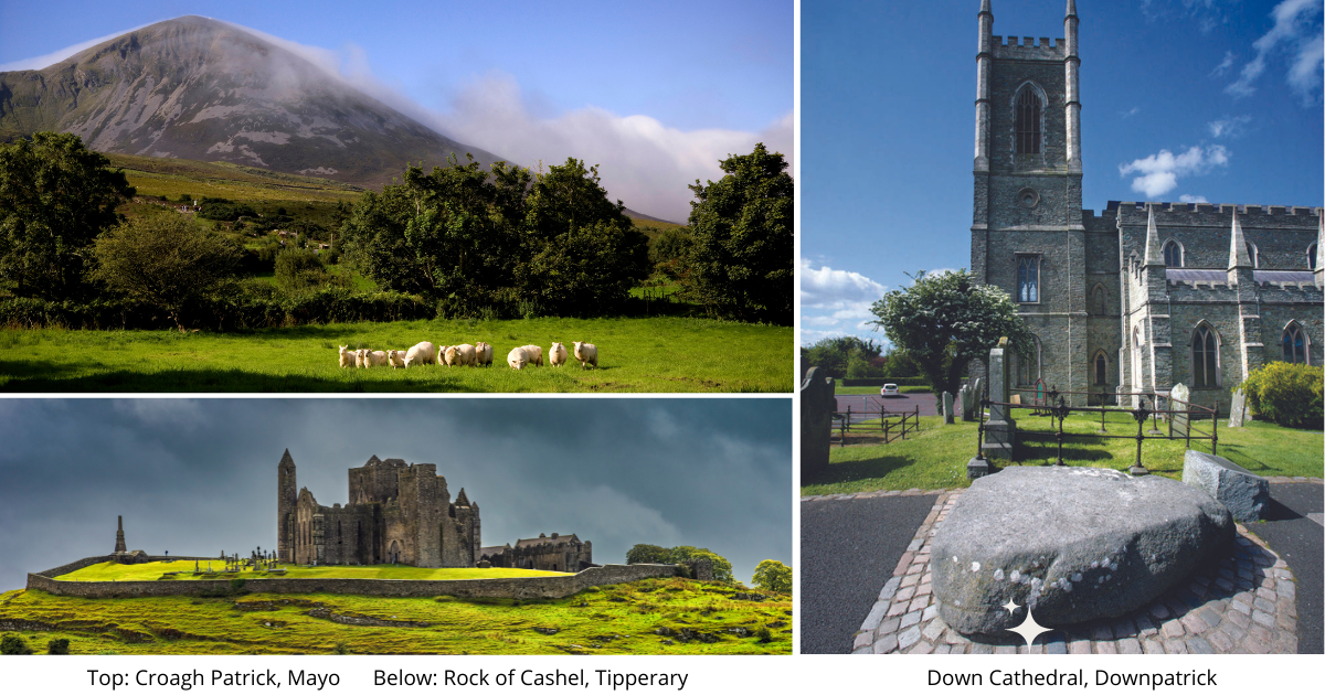 St Patrick's Day Fun Facts - Croagh Patrick Mountain, Rock of Cashel and Down Cathedral