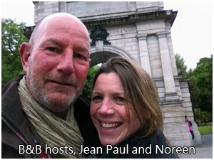 B&B hosts, Jean Paul and Noreen