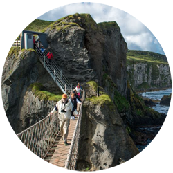 Carrick-a-Rede Rope Bridge along the Causeway Coastal Route