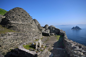 Skellig Michael, where the Star Wars film The Force Awakens was filmed.