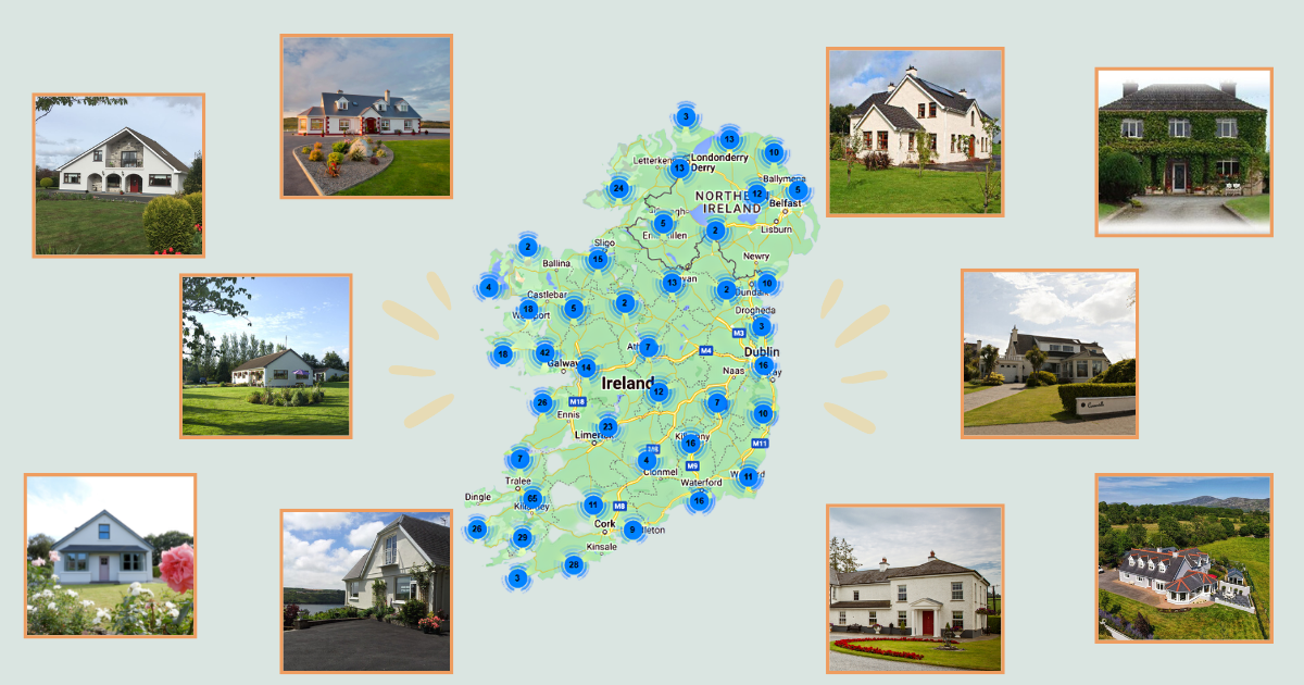 B&B Accommodation Locator Map