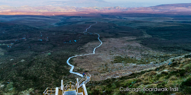 Cuilcagh Boardwalk Trail close to Arch House B&B, Fermanagh