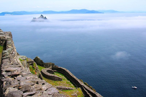 Skellig Michael, where the Star Wars film The Force Awakens was filmed